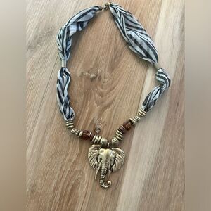 Vintage Chico’s Elephant Safari Necklace